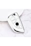 Bmw G30 Glossy White Silver Key Case