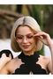 Women's Sunglasses Round Design Gold Frame Pink Glass - 4