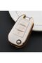 Peugeot 2008 Switchblade Gold Key Case White Color
