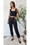 Glitter Drawstring Crop