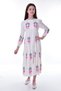 Girl's Long Length Cotton Linen Hijab Dress - 4