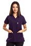 Surgical Doctor Nurse Scrubs Dark Purple Jersey Single Top