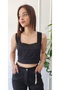 Glitter Drawstring Crop - 4