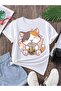 Children's Cat Printed Short Sleeve 100% Cotton T-Shirt
