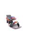 1305 Women's Twisted Banded Heeled Slippers Platinum - 2
