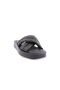 005 Women's Cross Banded Thick Sole Slippers Black Parachute - 2