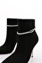 8011 Women's Heeled Boots Black Calfskin - 4