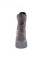367 Women's Thick Sole Lace up Boots Gray Suede Genuine Leather - 4