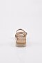 517 Women's Straw Knitted Detailed Sandals Natural - 4