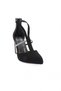 312-23Y Women's Heeled Shoes Black Velvet - 2