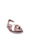 300-23Y Women's Cross Strap Velcro Sandals Genuine Leather - 2