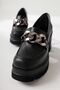 Chanpen Black Buckle Detailed Platform Women's Casual Shoes - 6