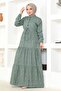 Crispy Pattern Buttoned Dress