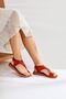 Genuine Leather Laili Red Flip-Flop Women's Sandals Opportunity Product - 2