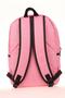 Light Pink Basic School Backpack - K1595 - 5