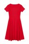 Red Ruffled Double Breasted Closure Skater/Waist Opening Stretchy Midi Knitted Dress Twoss24El01068 - 8
