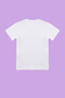 White Cotton Unisex T-Shirt - Crew Neck, Short Sleeve, Regular Fit Tkdss24Ts00020 - 4
