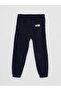 Basic Velvet Girl's Jogger Trousers with Elastic Waist - 5