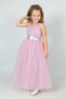 Girl's Waist Sequined Back Elastic Evening Dress Graduation Wedding Prom Dress - 5