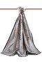 Women's Luxury Medina Silk Shawl Gray-3 - 2