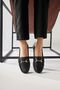 Tola Black Buckle Detailed Women's Casual Shoes Opportunity Product - 3
