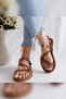 Women's Bitter Brown, Bitter Brown Color Rope Women's Sandals Opportunity Product - 3