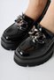 Chanpen Black Buckle Detailed Platform Women's Casual Shoes - 6
