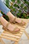 Women's Gold Halat Basic Women's Sandals Opportunity Product - 2