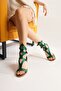 Genuine Leather Hill Green Gladiator Women's Sandals Opportunity Product - 3