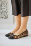 Tuyen Leopard Pattern Patent Leather Bowknot Ballerinas, Women's Ballerina Shoes Opportunity Product - 4