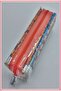 Red, Transparent PVC Pencil Case Single Compartment Transparent Pen Holder Red Color Pen Holder