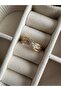 Gold Jewelled Curved Ring - 2
