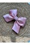 Pink color silk satin child/adult automatic butterfly_bow buckle