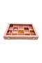 Compartmented Jewelry and Accessory Box Organizer with Pink Glass - 3