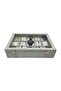 Watch Box Glass 15 Compartments Alfora Fabric Covered - 3