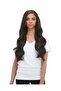 Dark Brown Wavy Half Moon Set - Heat Resistant (HALF MOON 2 SIDE FENCE FENCE) Hairpiece - 2