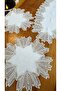 White Color 5-Piece Lace Living Room Set - Tablecloth Runner Set - 4