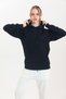 Siyah Kapüşonlu Kanguru Cepli Basic Sweatshirt - 4