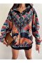 Patterned Oversize Zippered Raincoat - 4