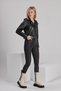 Women's Black Leather Jacket - 8