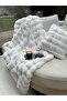 Plush Sofa Shawl Fluffy Seat Cover Bubble Seat Cover 200 X 75 cm - 8