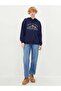Hooded Printed Long Sleeve Women's Sweatshirt (W1) - 2