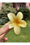 Bym383 Lotus Flower Clothespin Yellow Hair Clip - Large Size 7 cm - 5