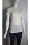Women's Short-Sleeve Crew Neck Bodysuit, Ecru