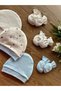 Organic Set of 6 Newborn Baby Gloves and Hats Points - 3