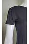 Women's Short-Sleeve Crew Neck Bodysuit, Black - 3