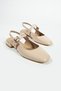 Cara Women's Blunt Toe Double Belt Detail Short Heels - Babet