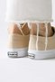 Timon Beige Comfortable Sole Linen Women's Sneakers, Women's Sneakers - 4