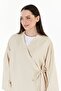 24046 Women's Mink Double Breasted Tied Kimono - 4