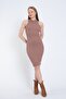 Long Mink Camisole Dress - Halter Neck and Lycra - 4